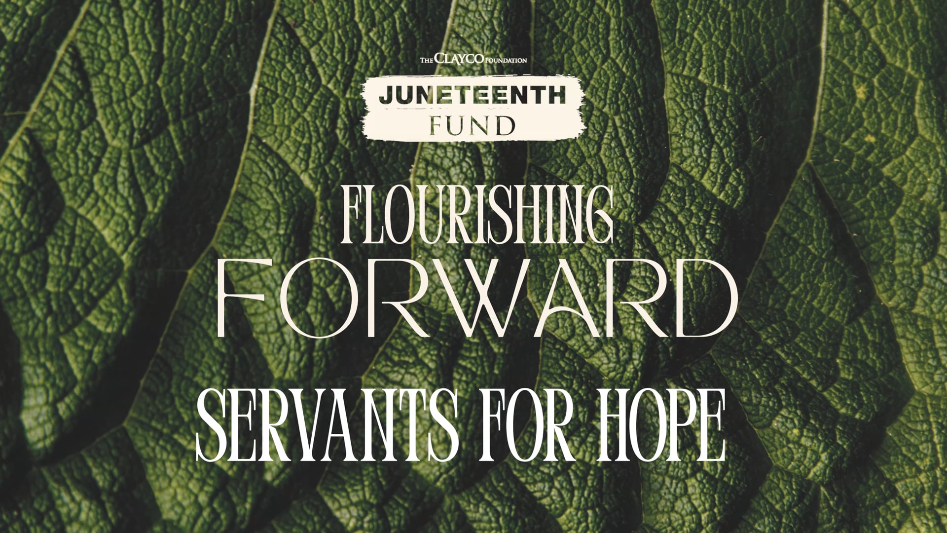 CLAYCO JUNETEENTH HONOREE: SERVANTS FOR HOPE