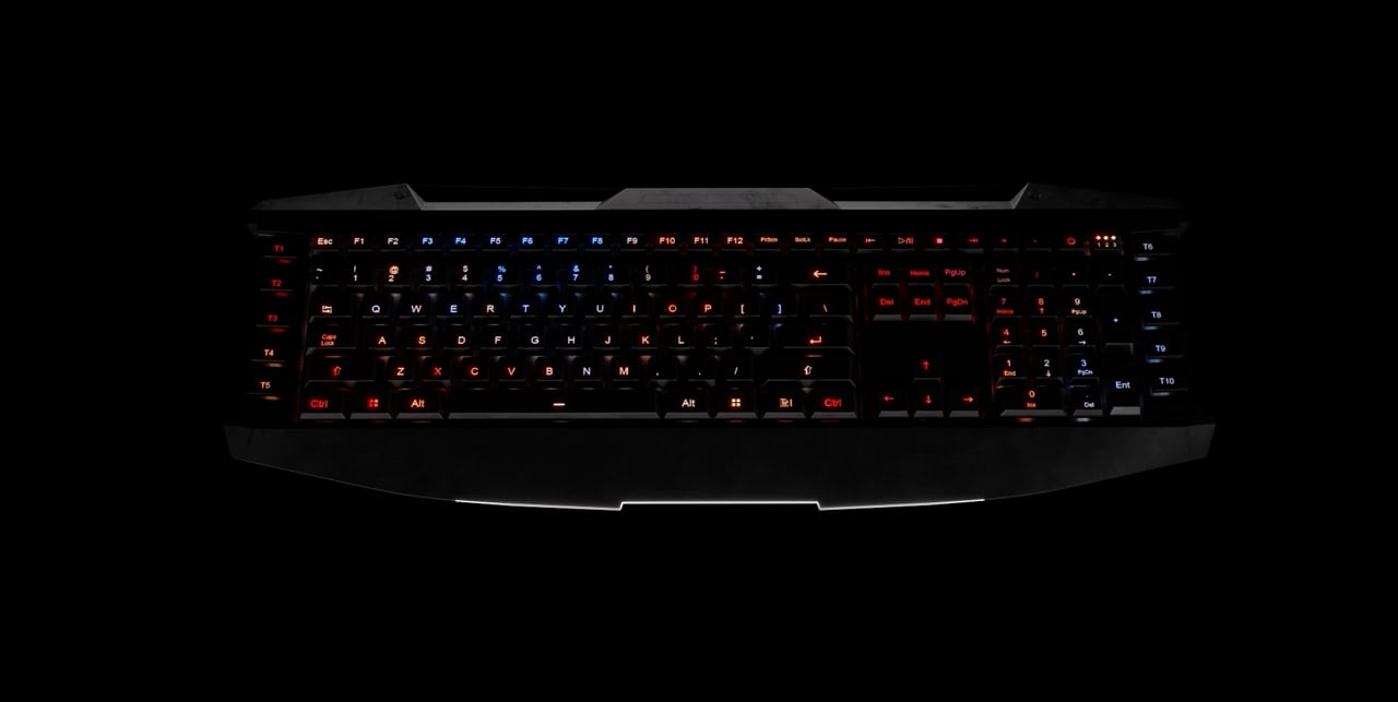 Backlit Keyboard 3D Animation
