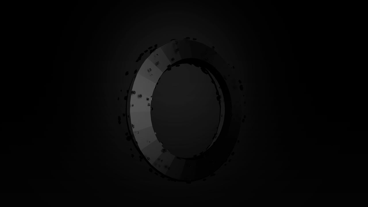 Black Wired Headphones 3D Animation