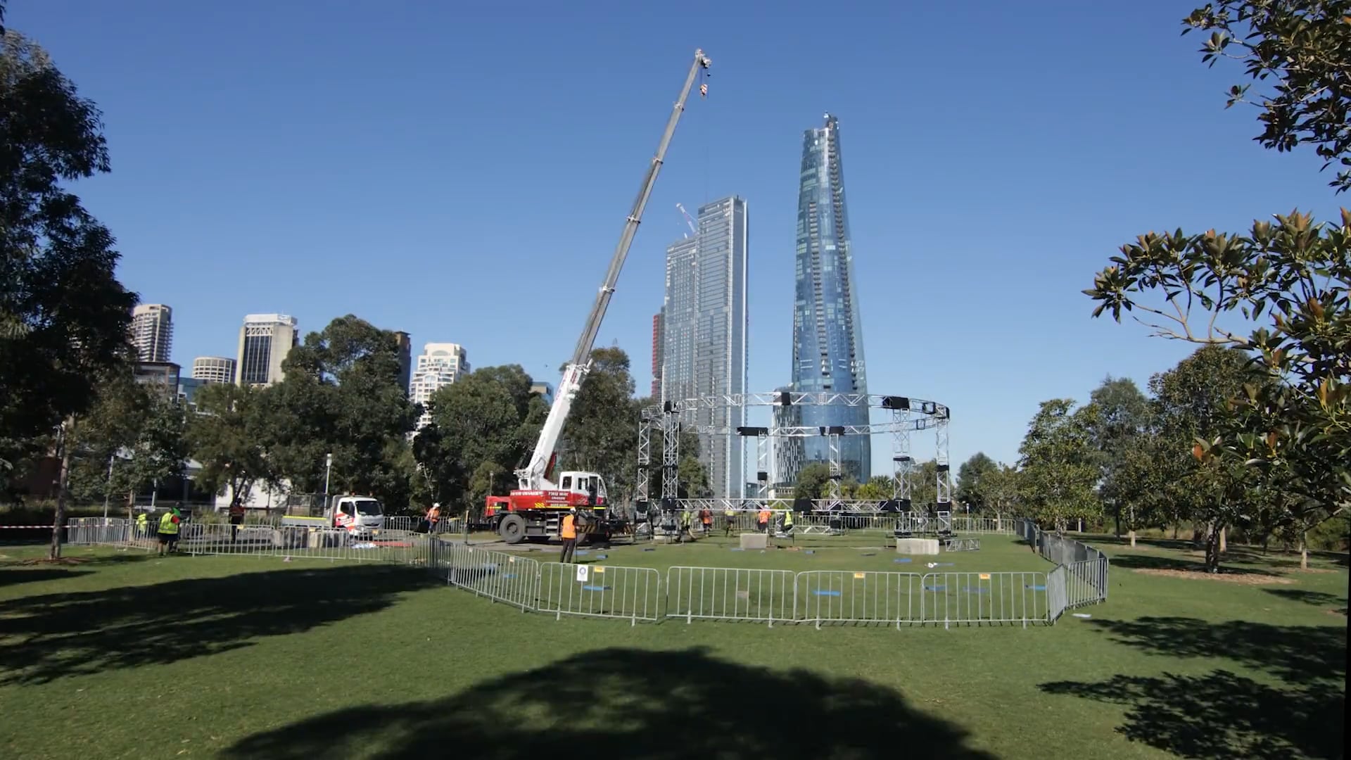 Erecting Nest at Vivid Sydney 2024