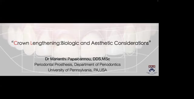 Crown lengthening: Biological & Aesthetic Considerations.