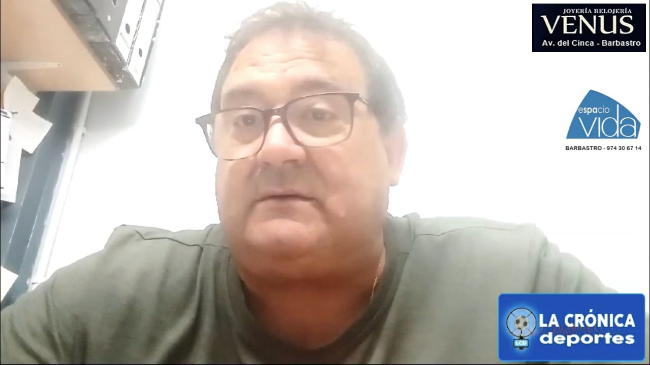 JAVIER MORILLO (Presidente CD Esplús) " No estoy de acuerdo con la decisión de como ascender y descender a los equipos en el grupo 2 de Primera Regional y con los retrasos en la mutualidad con los jugadores lesionados "