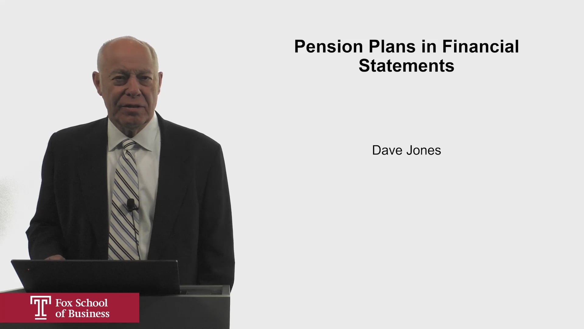 Login to view Pension Plans in Financial Statements