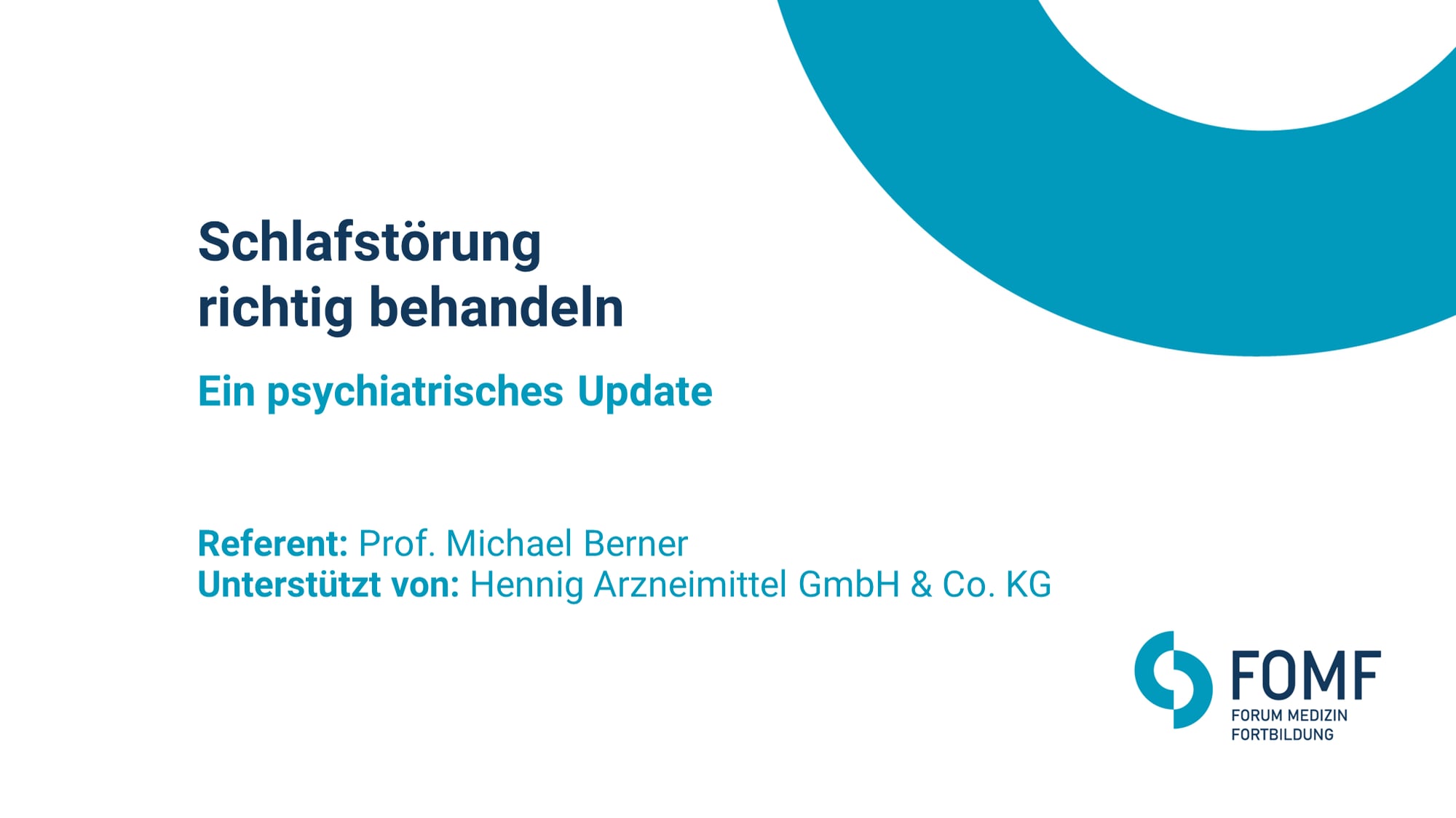 Schlafstörung richtig behandeln – Ein psychiatrisches Update