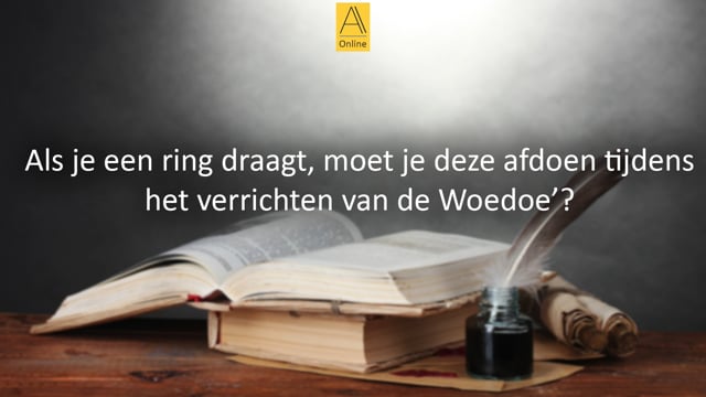 Moet je je ring afdoen bij de Woedoe’?