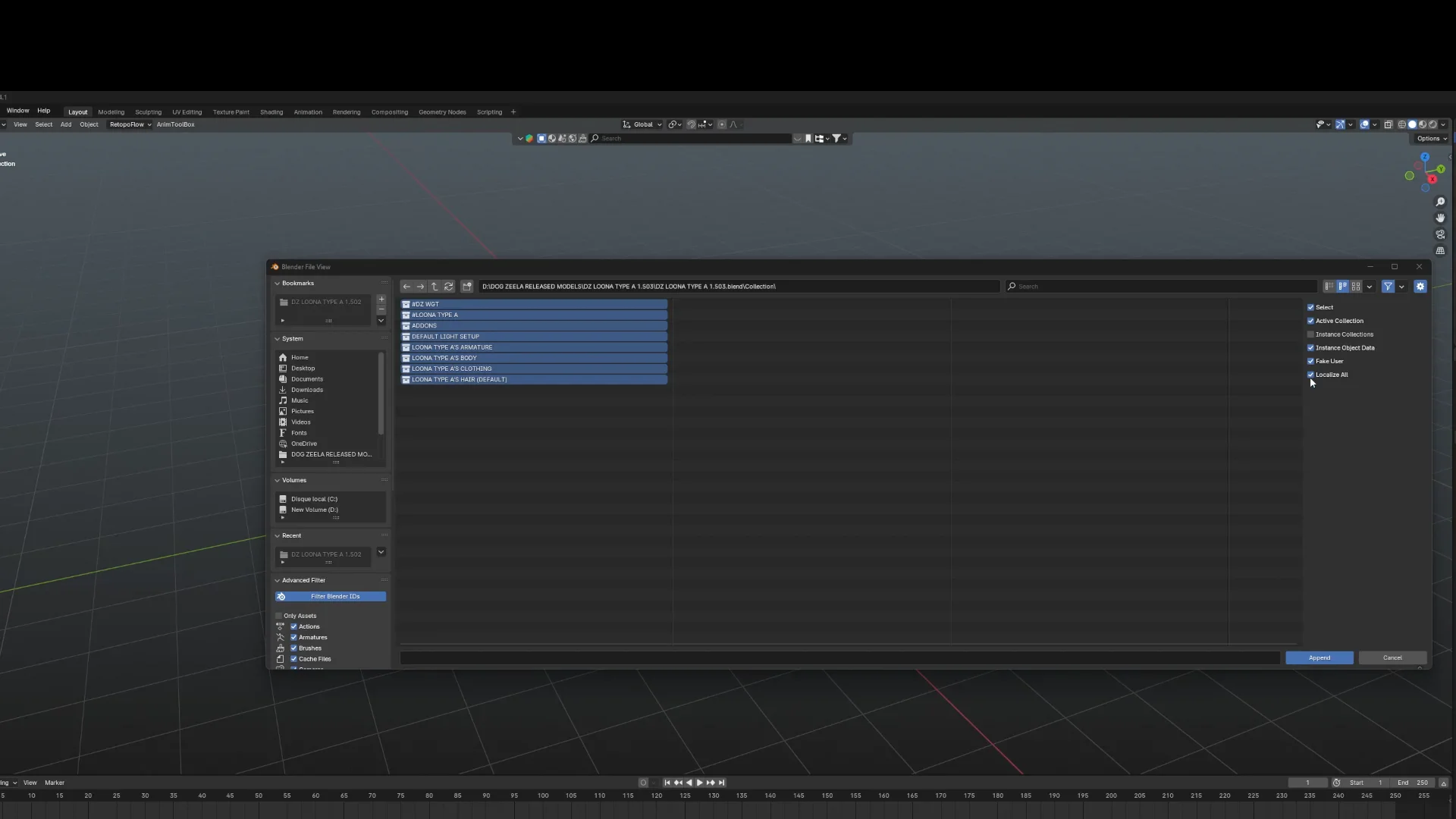 Short recording character appending 