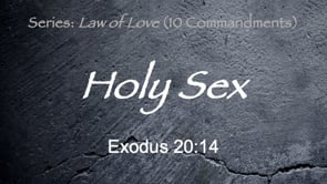 6-16-24, Holy Sex, Exodus 20:14