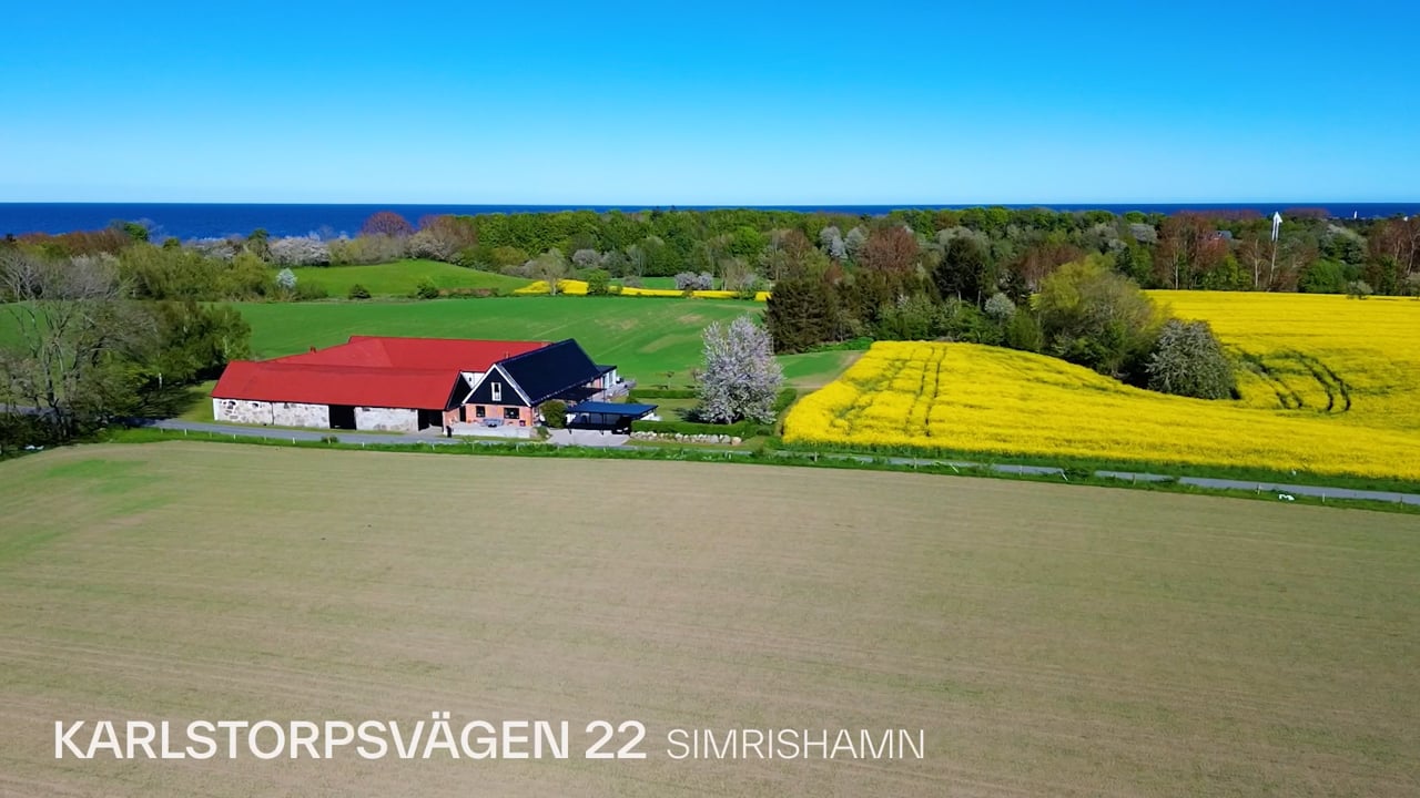 7 rum Villa på Karlstorpsvägen 22 Tobisvik / Simrishamn Simrishamns kommun