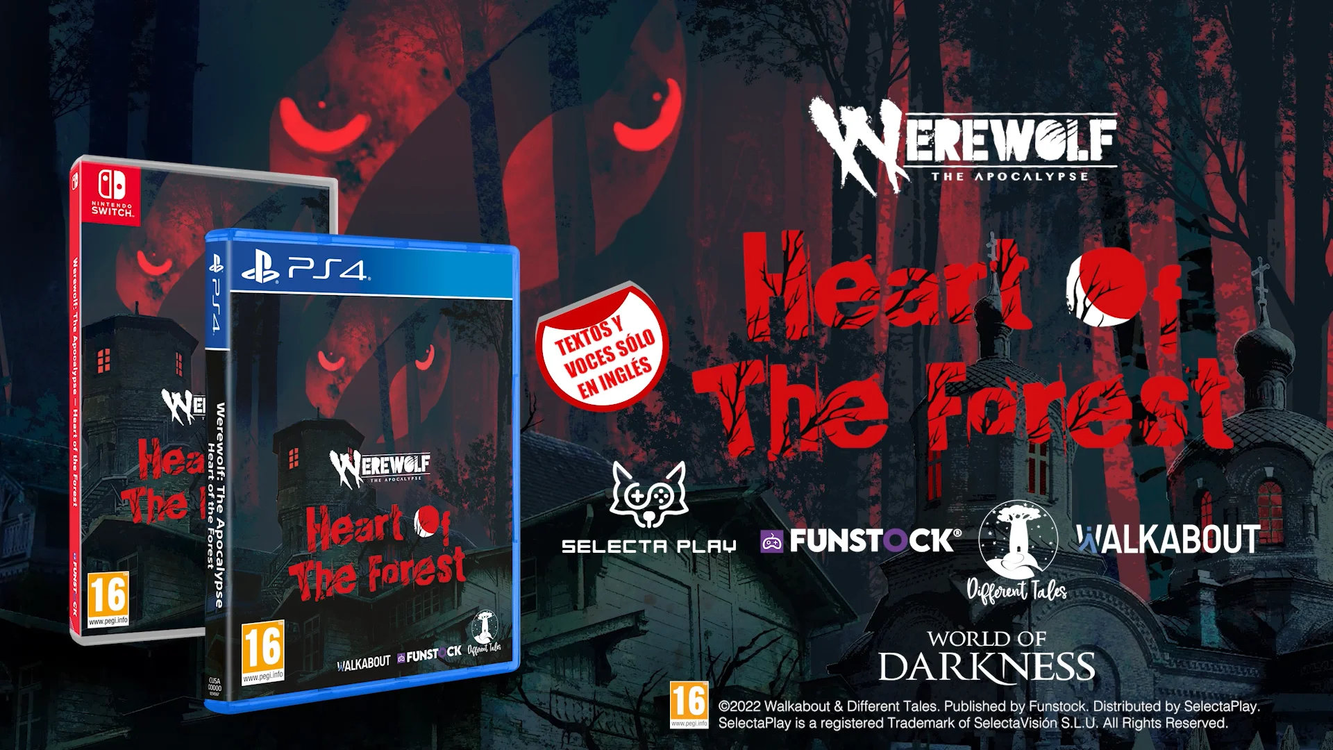 Jeu PS4 WEREWOLF THE APOCALYPSE HEART OF THE FOREST - Neuf Sous Blister - Version Anglaise