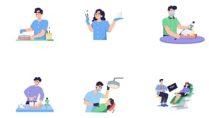 Animated Dentist Activities, a Person Illustration by Prosymbols (Thumbnail 11 of 11)