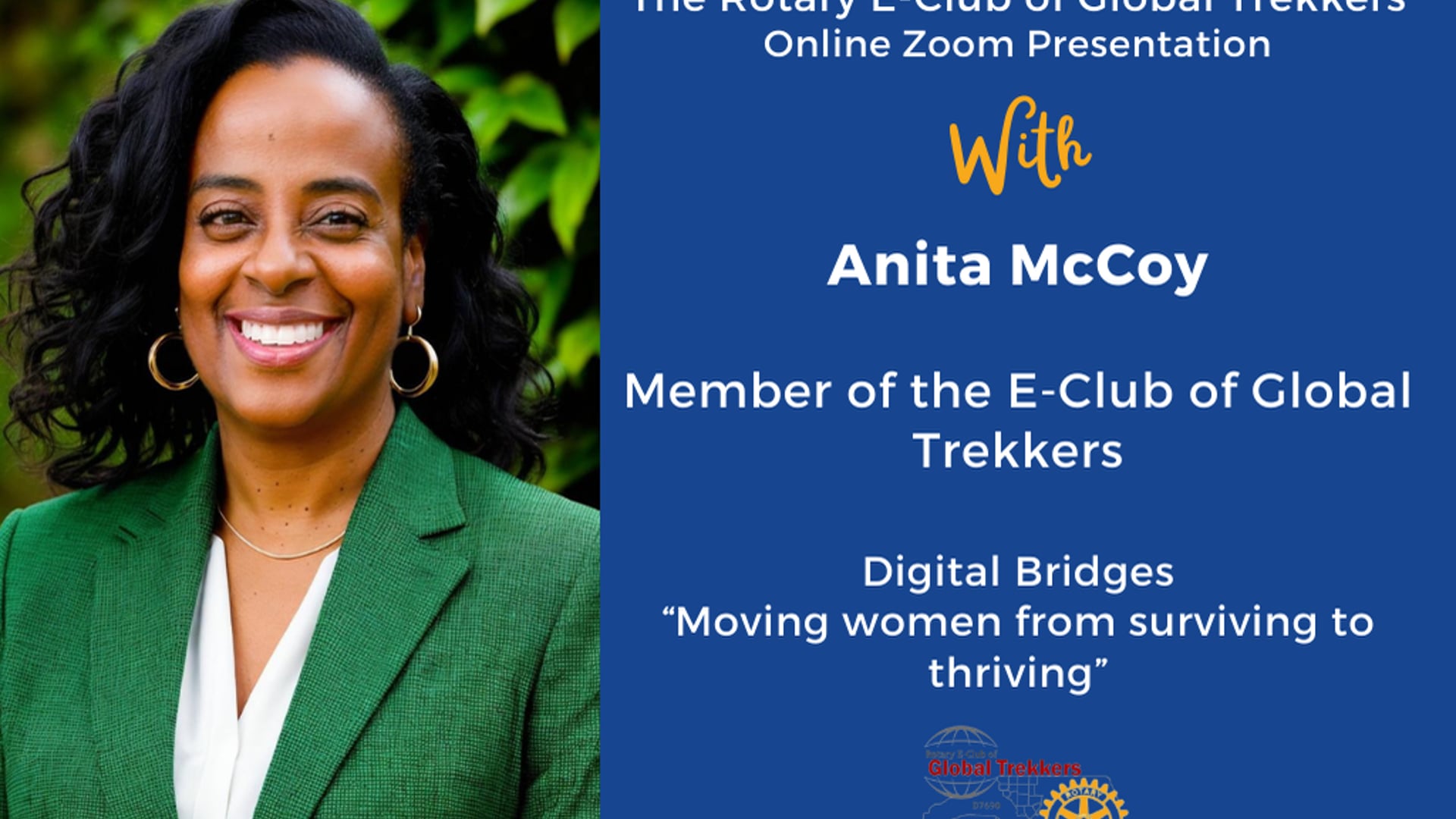 June 10th 2024 Anita McCoy on Digital Bridges - "Moving women from surviving to thriving"