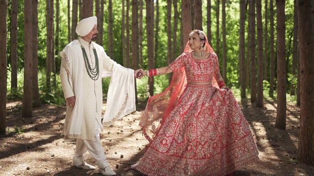 Still from Raji & Eric next day edit by Happy Soul Films, Toronto wedding videographers