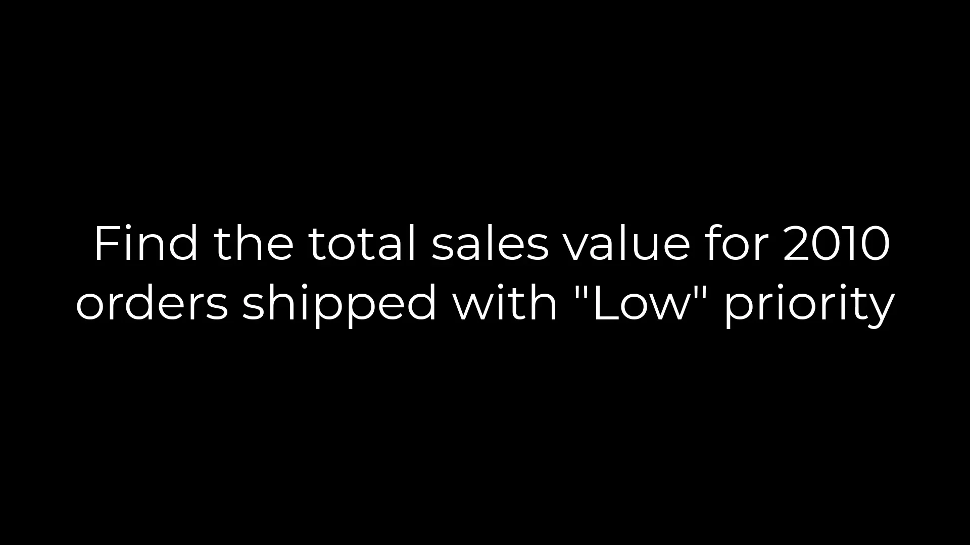Excel Quiz 5 2010 Low Priority