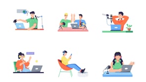 Animated Webinar and Podcast, a Person Illustration by Prosymbols (Thumbnail 11 of 11)