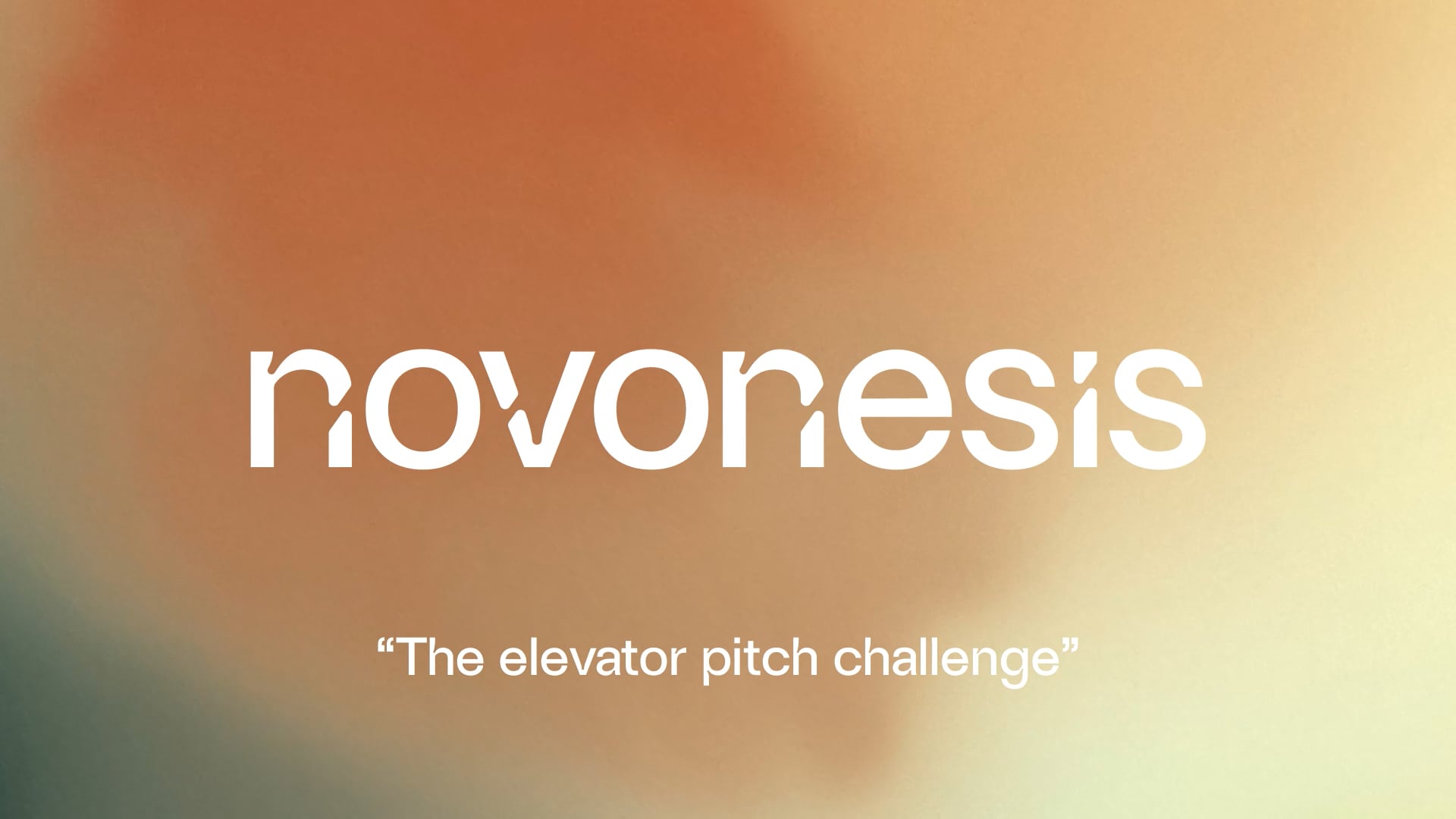 Elevator pitch