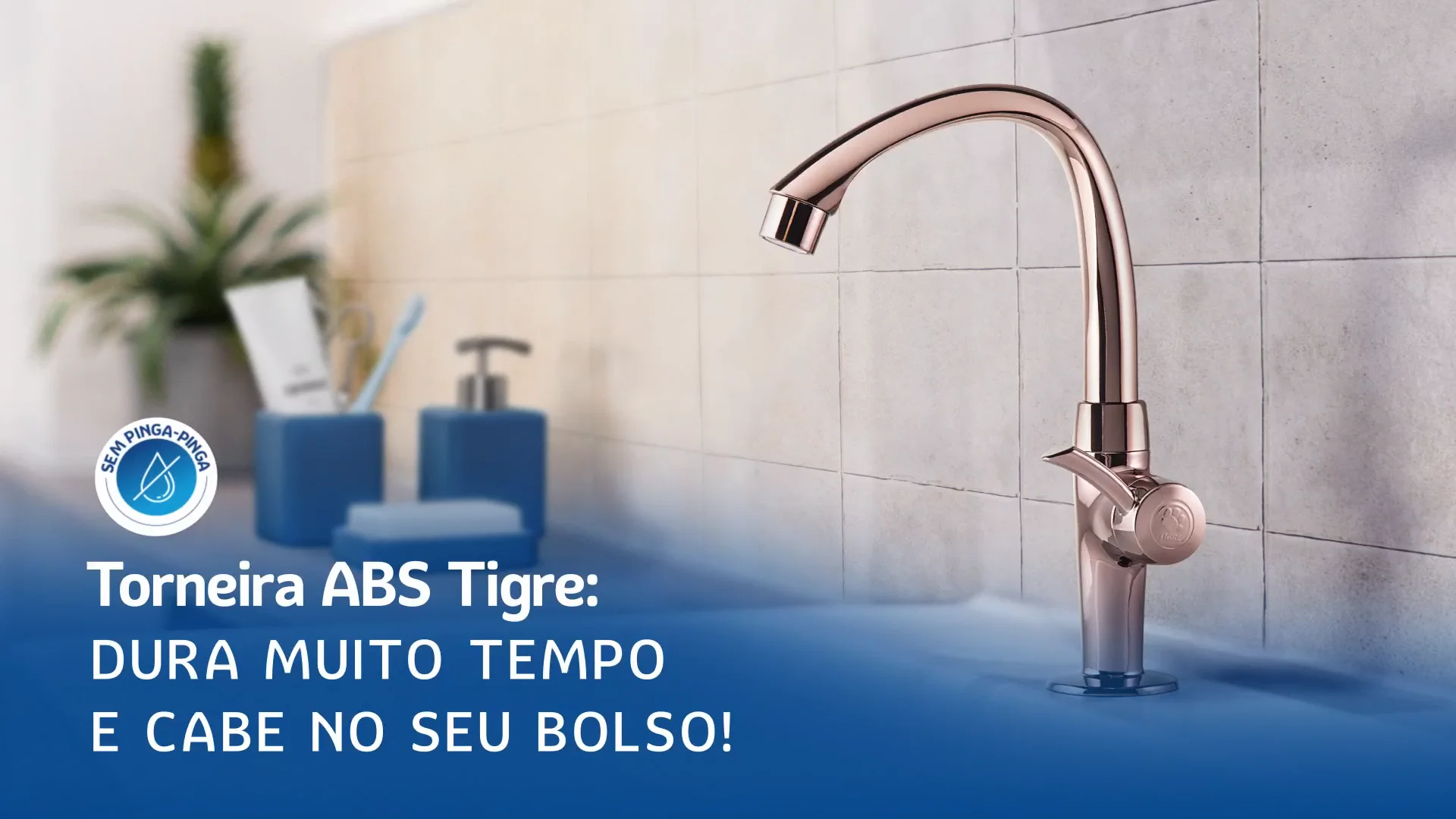 Torneira para Cozinha Parede Tigre Linea Branco e Cromo | Produtos