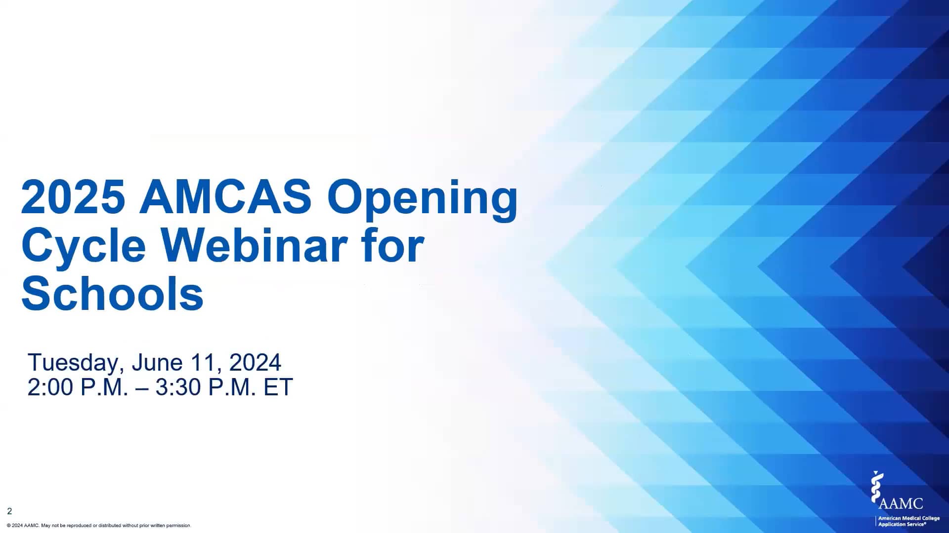 2025 AMCAS Opening Cycle Webinar for Schools on Vimeo