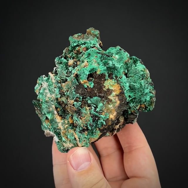 Malachite with Goethite