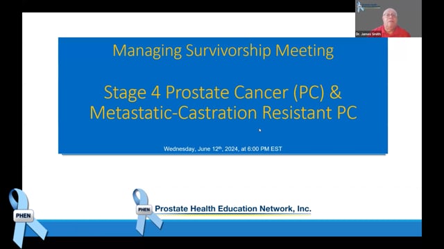 Managing Survivorship - Stage 4 and Metastatic-Castration Resistant Prostate Cancer