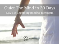 Day 15 - Beginning Bandha Technique