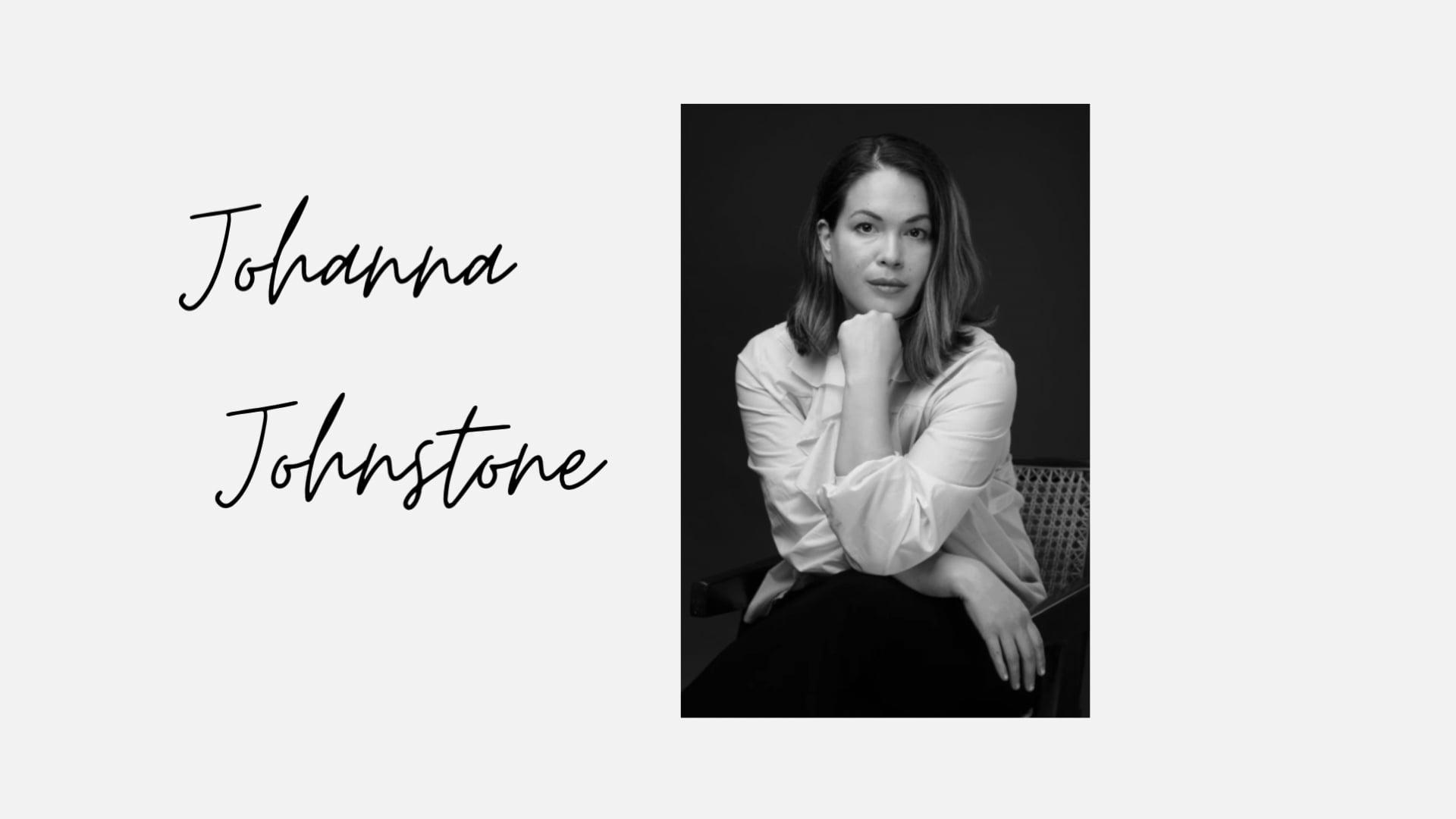 Johanna Johnstone Ljudprov Tre språk