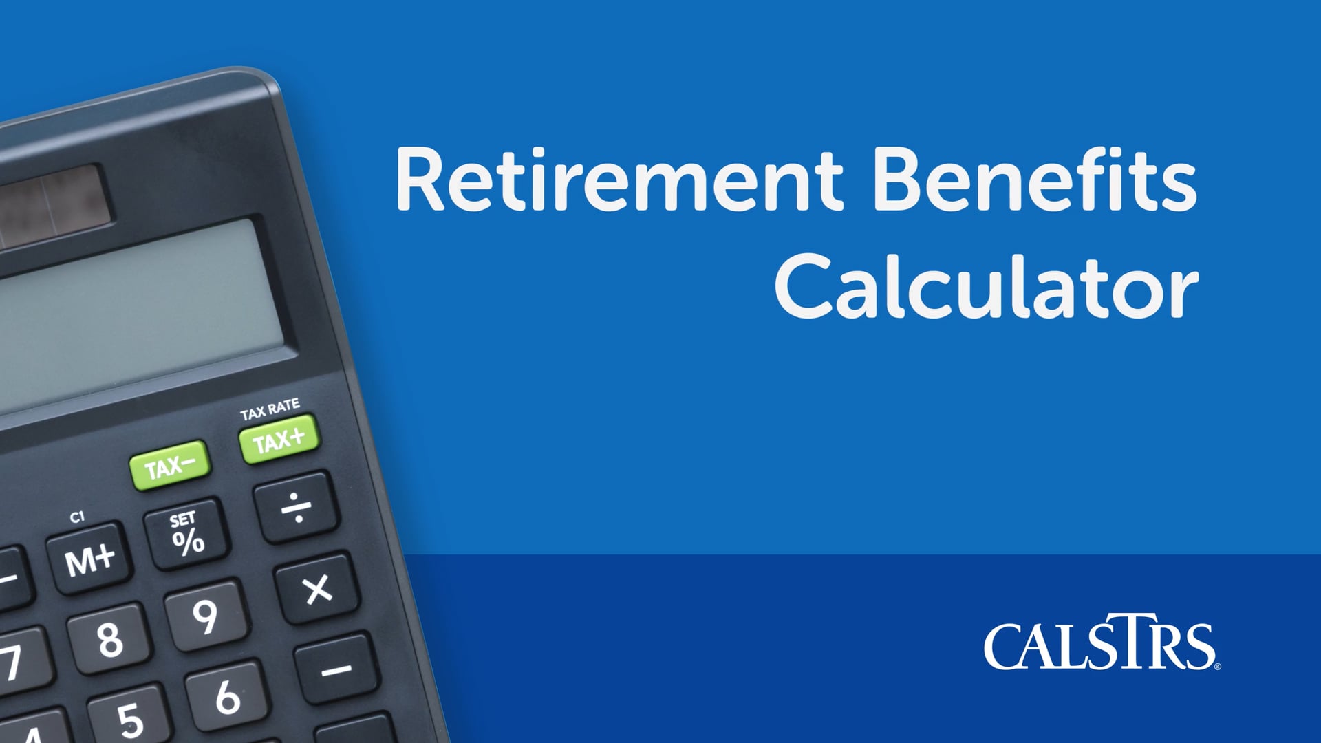 Retirement benefits calculator