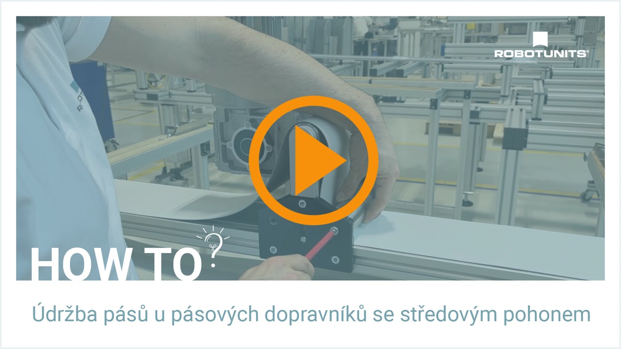 Údržba pásů u pásových dopravníků se středovým pohonem | Robotunits How To?