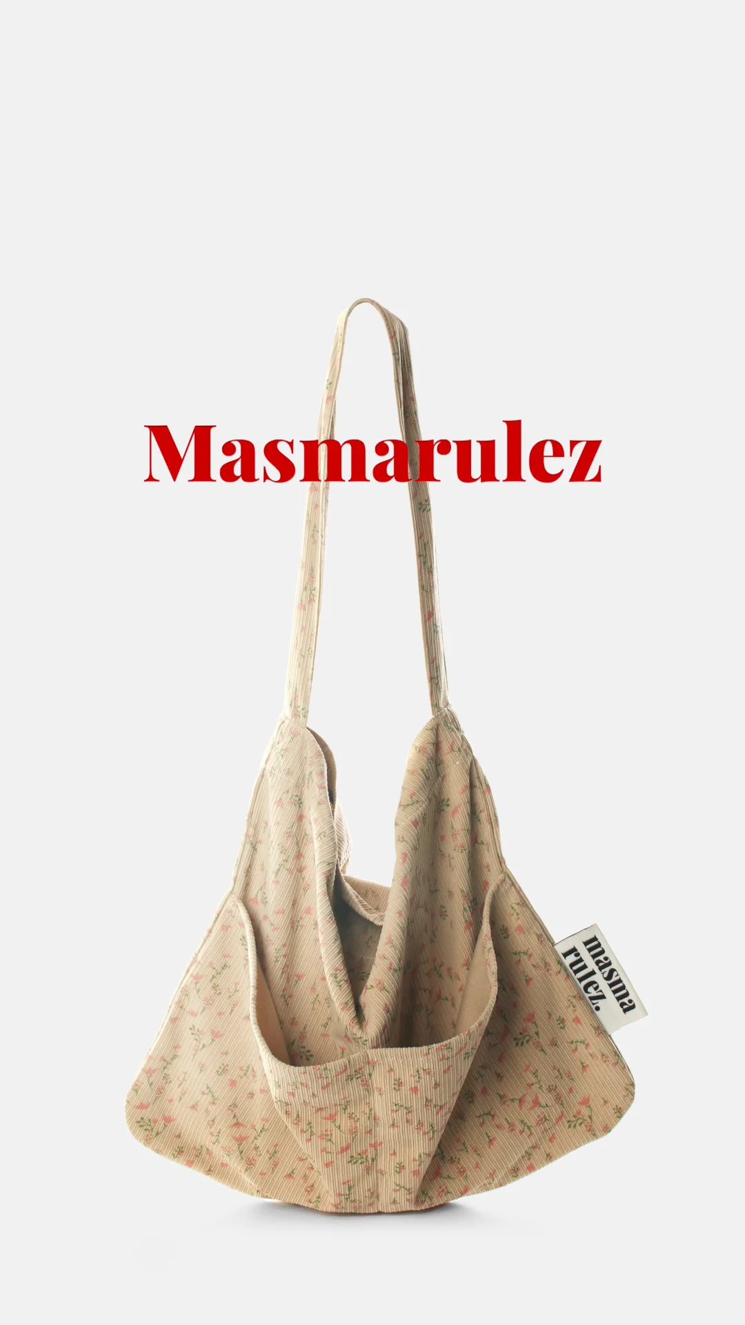 ◆masmarulez◆ Rabbit eco bagCob pink flower 5011165829 Rabbit eco bag_Cob pink flower : Masmarulez [마스마룰즈]