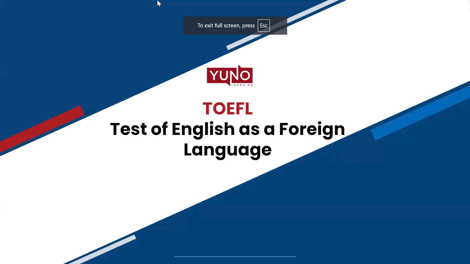What is TOEFL? Quick Video Guide