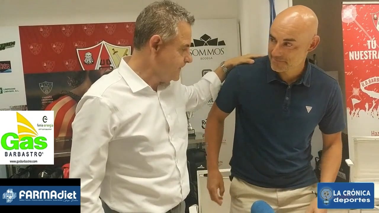 DANI MARTÍNEZ (Presentación de su renovación con la UD Barbastro, una temporada más)