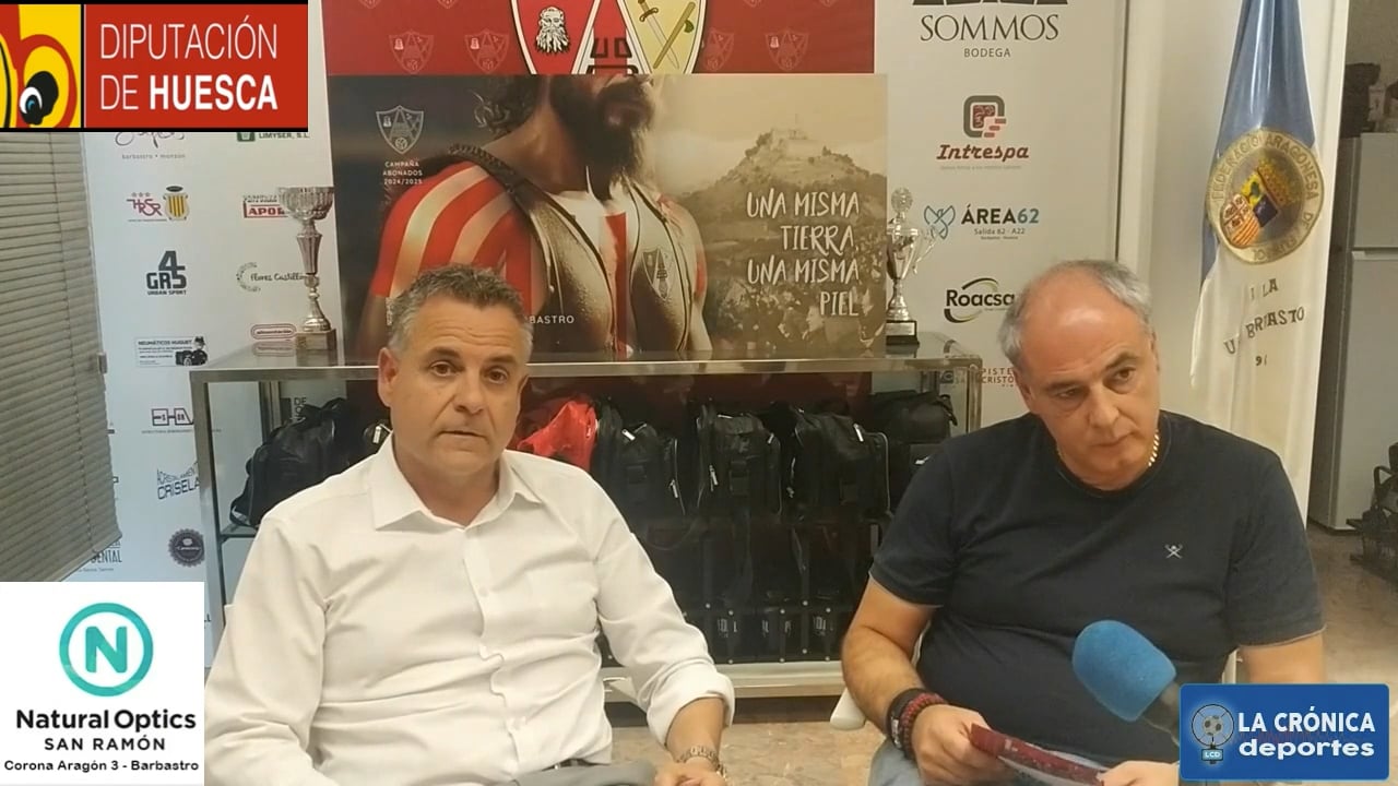 JOSAN FIERRO (Presidente UD Barbastro) JAVIER FRANCO (Gráficas Barbastro) Presentación de la nueva campaña de socios “ una misma tierra, una misma piel ”