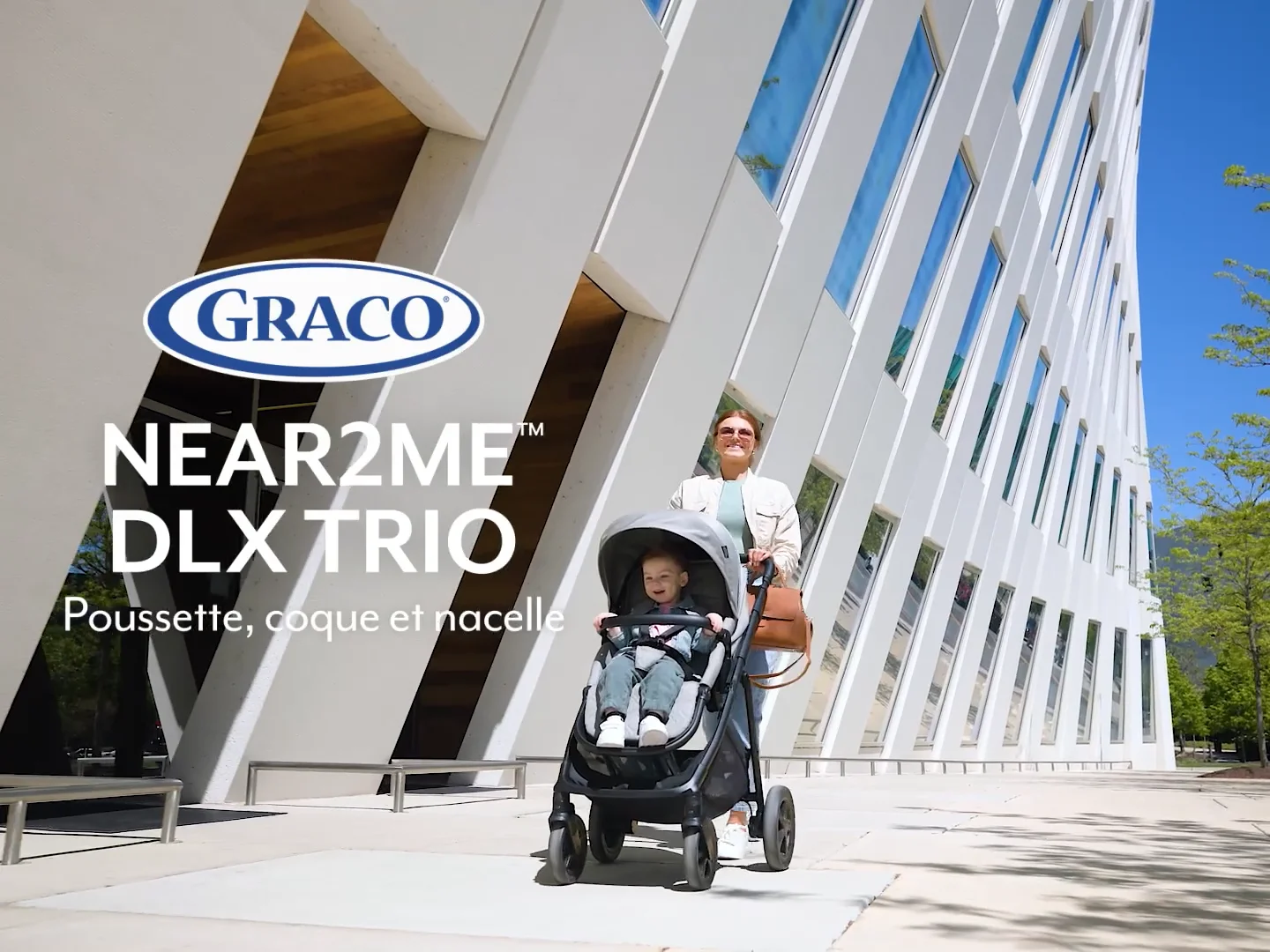 Trio Graco® Near2Me™ DLX Poussette, siège auto pour bébé et nacelle