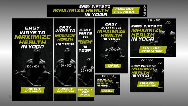 do web banner design in static or animations for ads and hero images