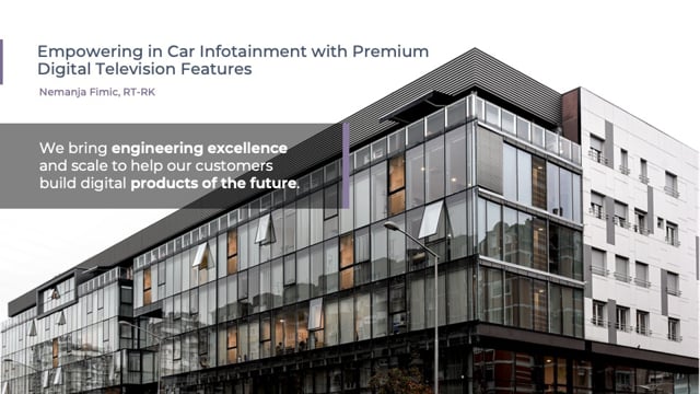 Empowering in-car infotainment with premium digital television features