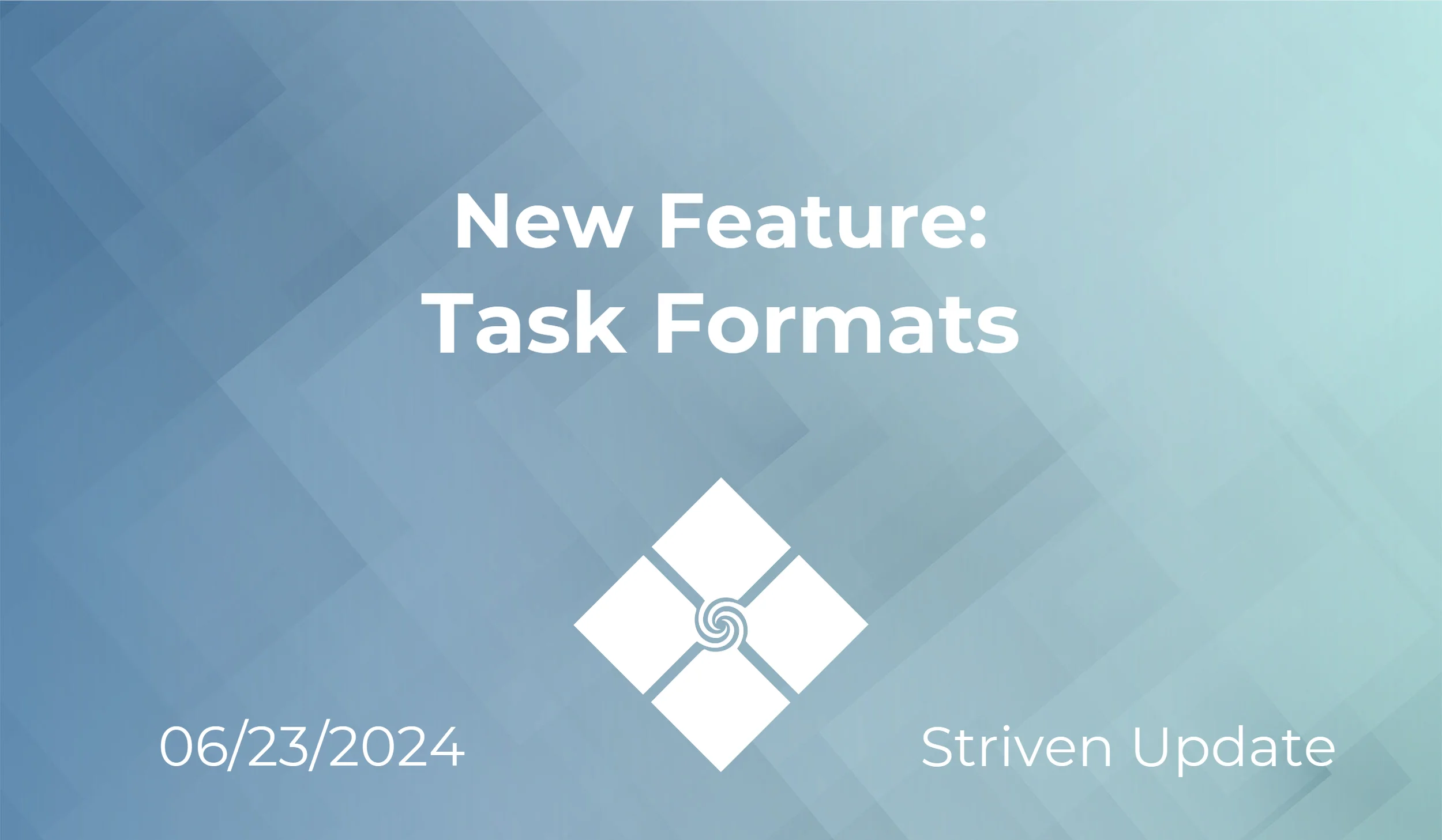 Task Formats Video