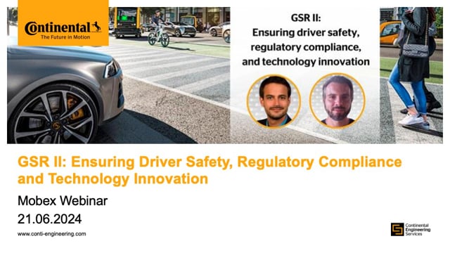 GSR II: ensuring driver safety, regulatory compliance, and technology innovation