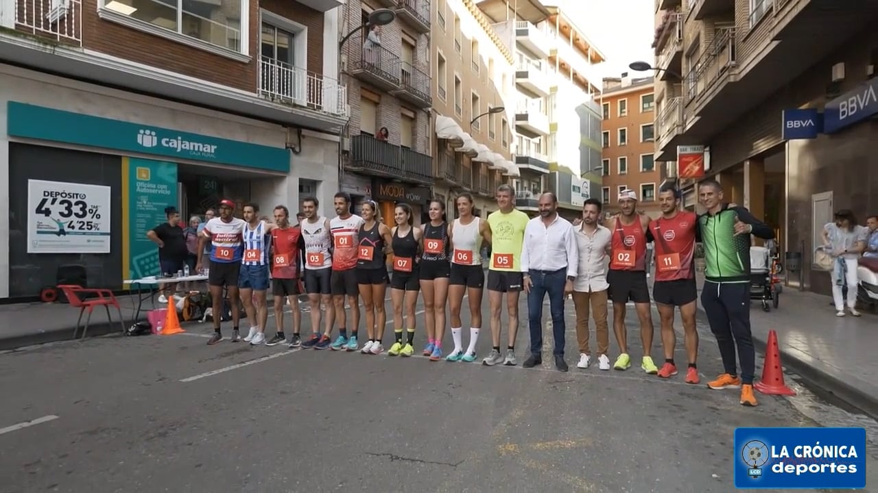 Atletismo Pómez de Barbastro recupero la “Carrera del Pollo” tras 23 años sin celebrarse.