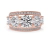 Lab Grown Diamond Multi-Row Anniversary Band in 14K Rose Gold &#40;6 ct. tw.&#41;