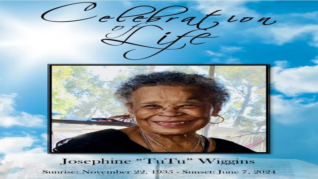 Celebration of Life Josephine Wiggins