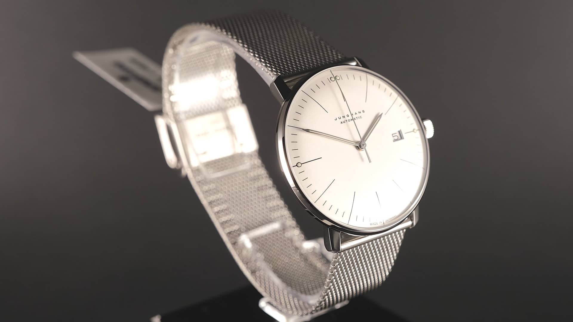 JUNGHANS Orologio Automatico Uomo 027/4002.46 - Acciaio Inox, Quadrante Argento, Data - Eleganza Tedesca