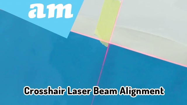 Crosshair Laser Beam Alignment Tool for Vehicle Vinyl Wrapping Positioning and Levelling