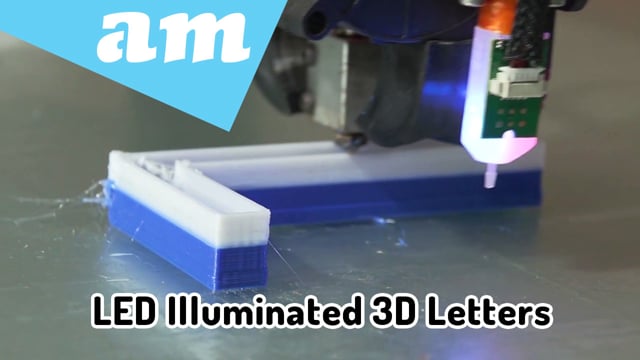 LED Illuminated 3D Letters from Design to Print on PrintUP 3D Channel Letter Printer