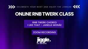 Online RnB Twerk Zoom Recording: I like that by Janelle Monáe