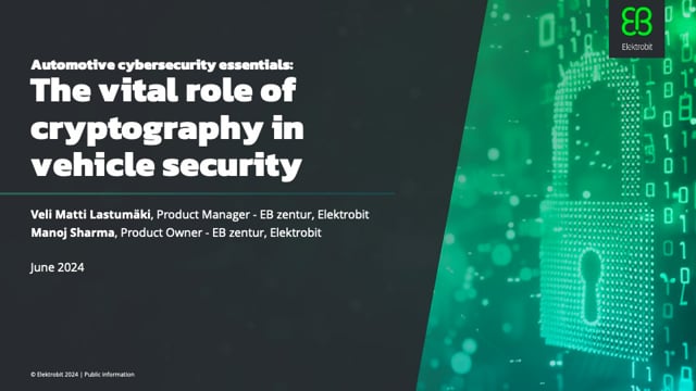 The vital role of cryptography in vehicle security - Mobex