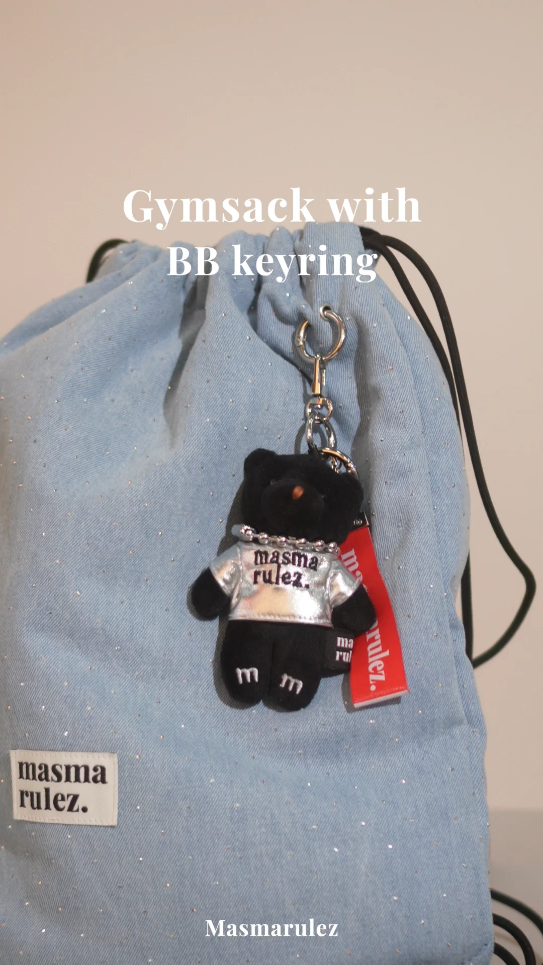 MUSINSA | MASMARULEZ [INT] Gym sack string bag _ Twilight denim
