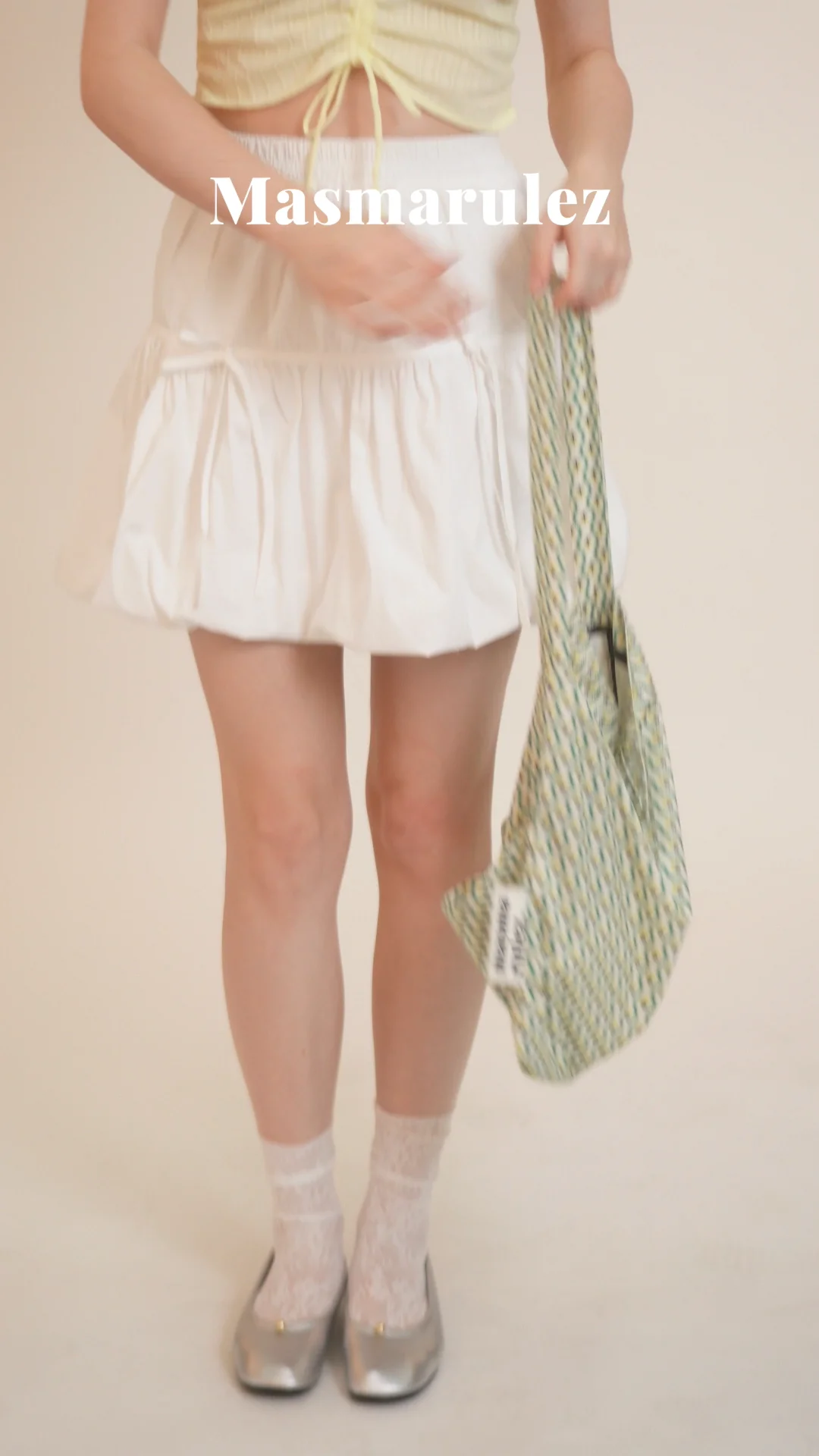 ◆masmarulez◆ Rabbit eco bagGreen leaf 5011165828 MUSINSA | MASMARULEZ Rabbit eco bag_Check green