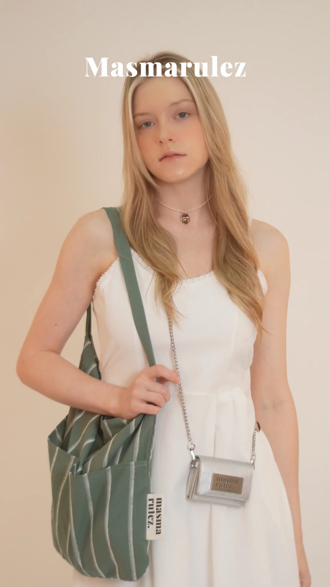 Rabbit eco bag_Wide khaki green : Masmarulez [마스마룰즈]