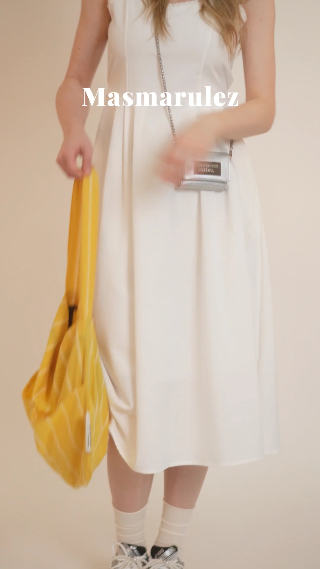 ★masmarulez★ Rabbit eco bagWide yellow Rabbit eco bag_Wide yellow : Masmarulez [마스마룰즈]