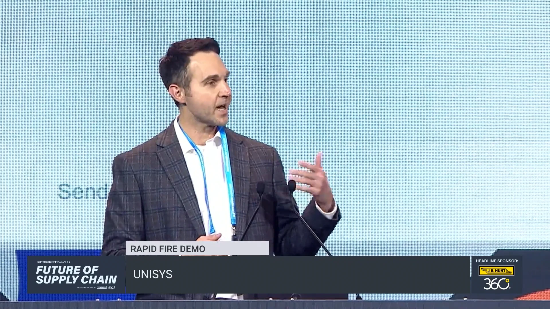 Unisys demo at FreightWaves