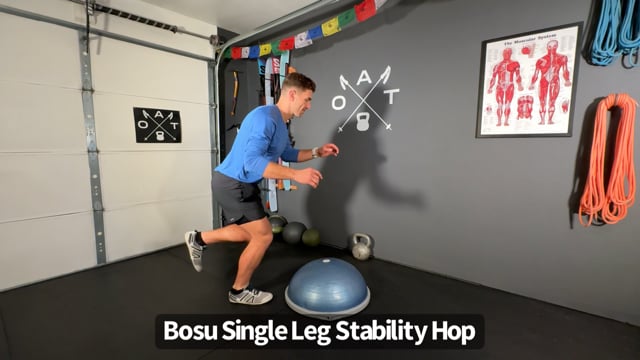 Bosu Single Leg Stability Hops